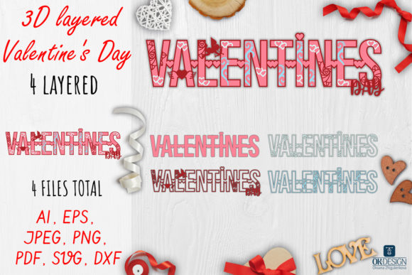 3D Layered Valentine s Day