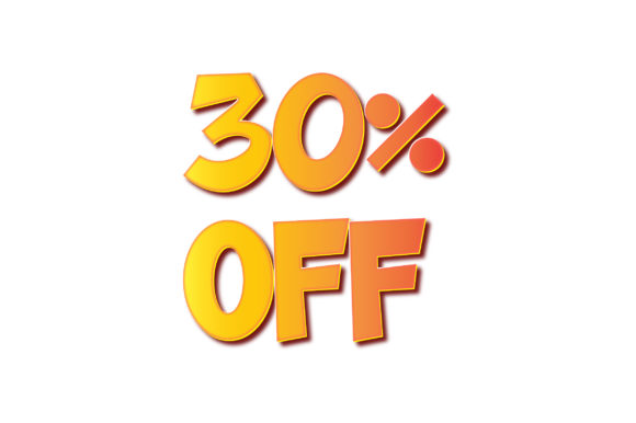 3D Promotion, Offer, 30 off Discount