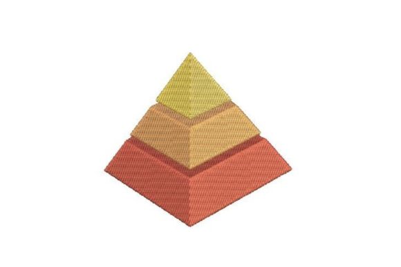 3D Pyramid: Elevating Fabric Art with Dimensional Embroidery