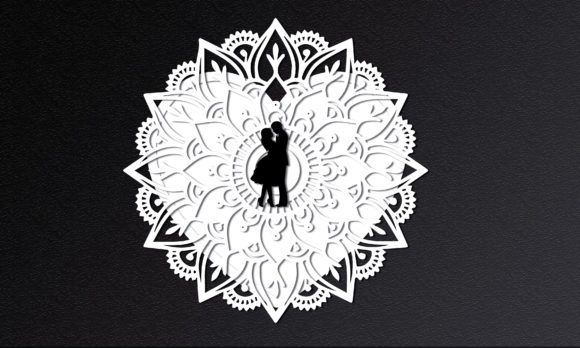 Heart Mandala 3d Papercut Design Asset