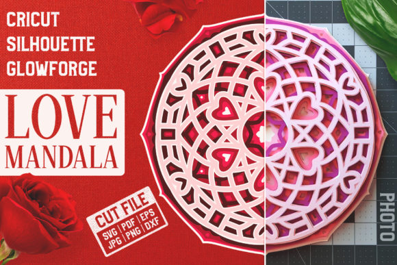 Layered 3D Love Mandala
