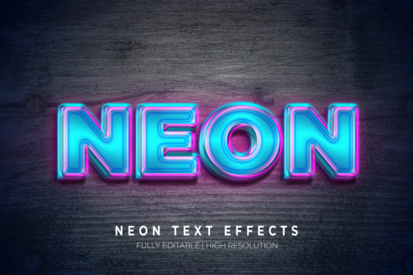 Neon 3D Text Effect PSD: A Versatile Design Tool