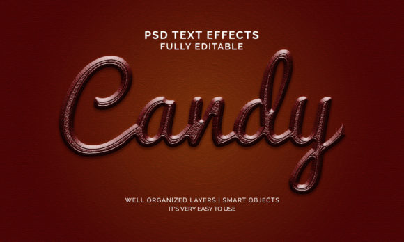 Text Effect -Candy Style 3d Text Effect