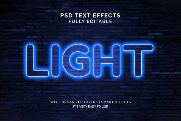 Text Effect - Neon Light 3d Text Effect